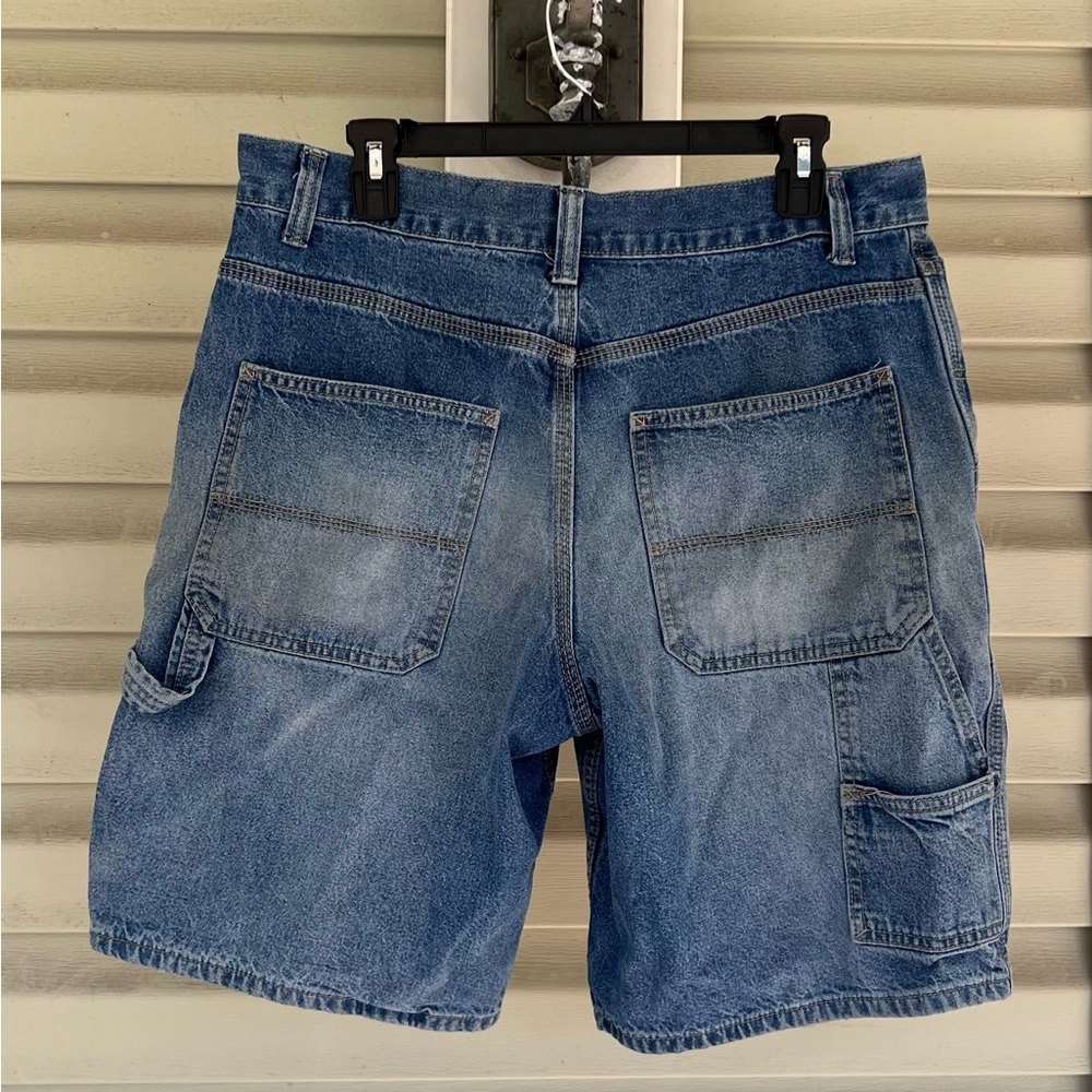 Open Trails Denim Shorts Mens Sz 33x10-measured Carpenter Mid Rise Jeans